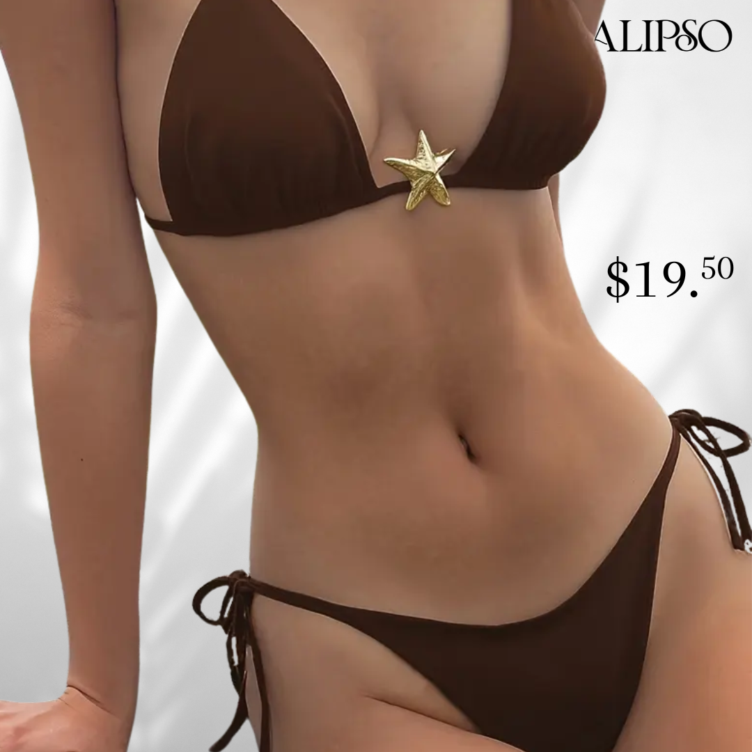 Golden star bikini