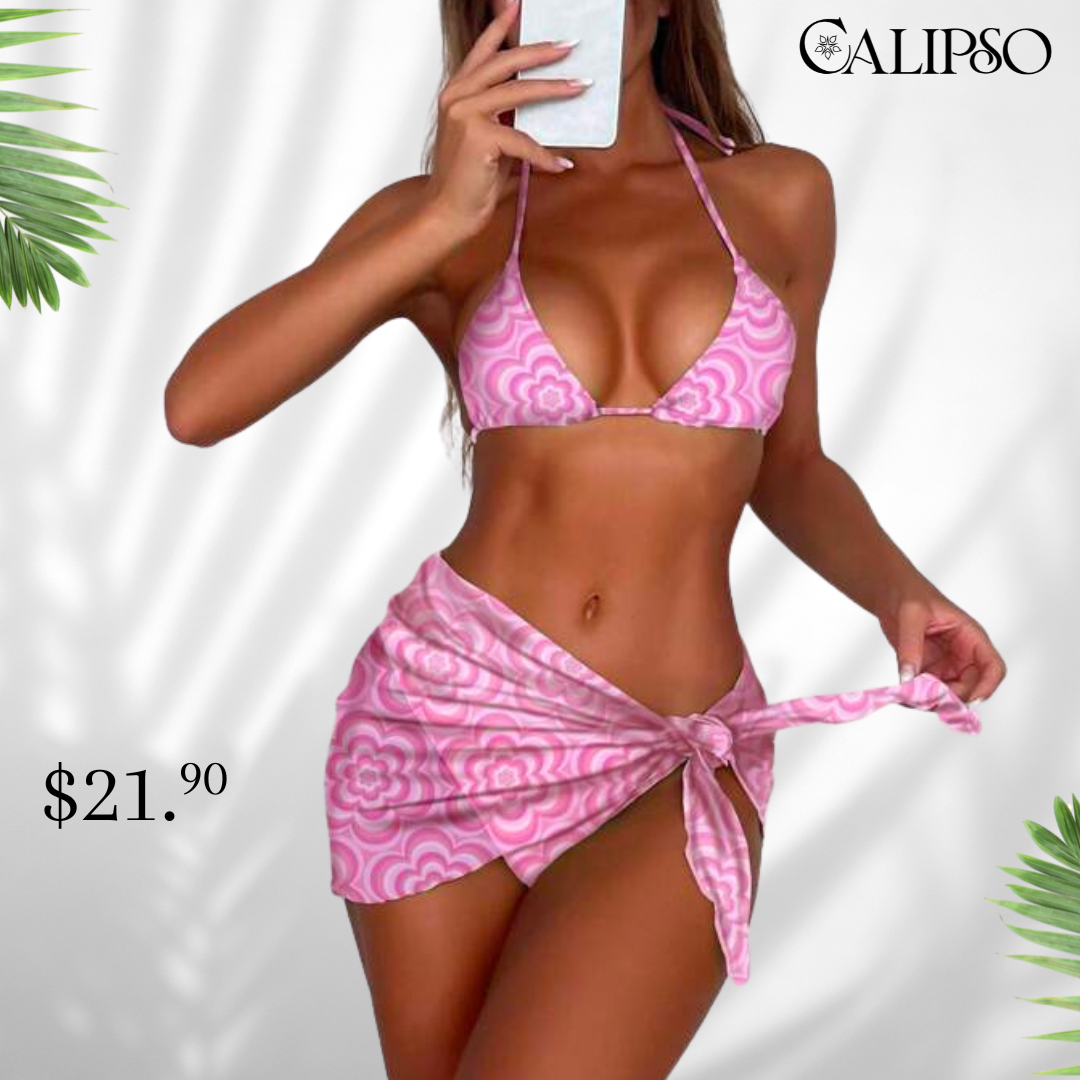 Pink flower set