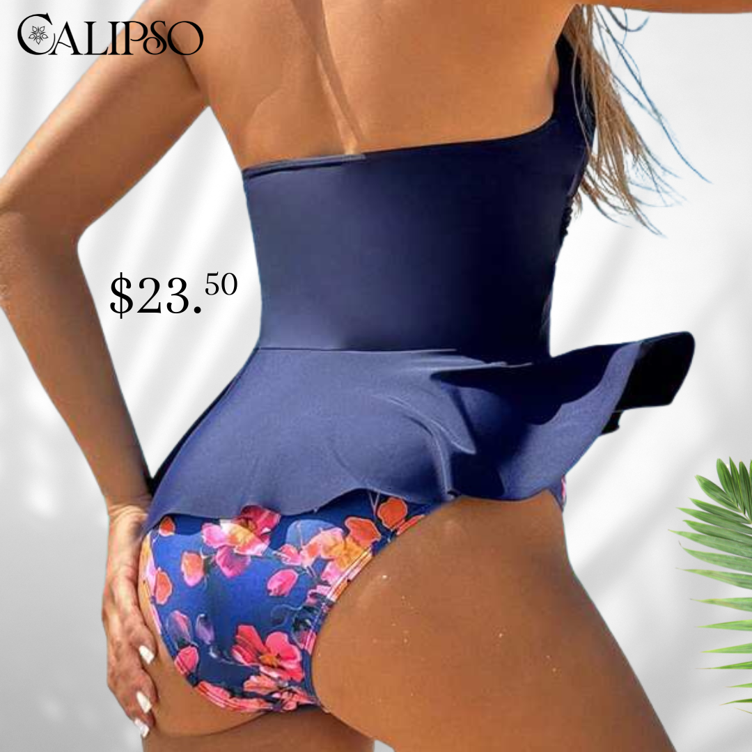 Floral wave bikini