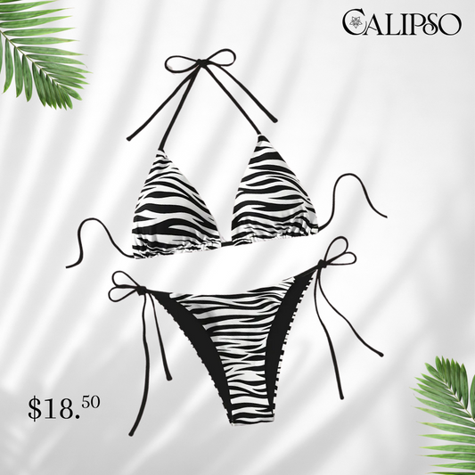 Zebra style bikini
