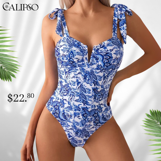 Classic flower swimsuit
